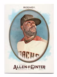 2017 Topps Allen and Ginter Hot Box Foil #309 Fernando Rodney (12-X14-MLBDIAMONDBACKS)