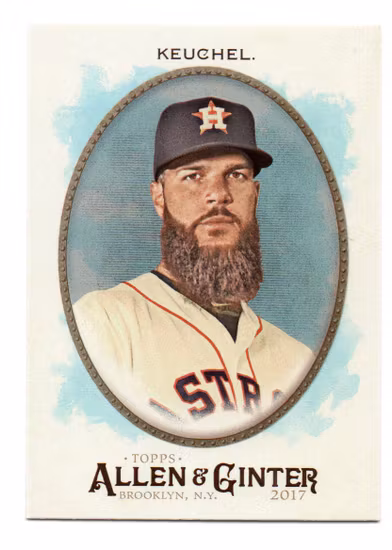 2017 Topps Allen and Ginter Hot Box Foil #333 Dallas Keuchel (12-X12-MLBASTROS)