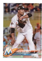 2018 Topps Rainbow Foil #22 Edinson Volquez (12-X12-MLBMARLINS)