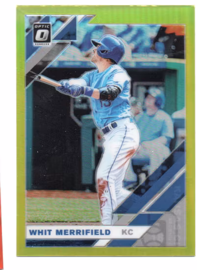 2019 Donruss Optic Lime Green #111 Whit Merrifield (20-X12-MLBROYALS)