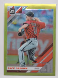 2019 Donruss Optic Lime Green #139 Zack Greinke (20-X12-MLBDIAMONDBACKS)