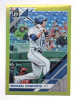 2019 Donruss Optic Lime Green #191 Michael Conforto (20-X12-MLBMETS)