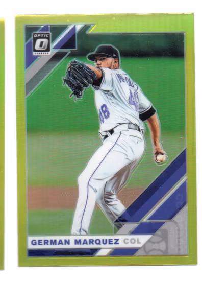 2019 Donruss Optic Lime Green #195 German Marquez (15-X12-MLBROCKIES)