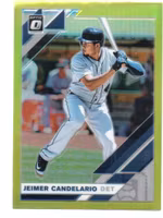 2019 Donruss Optic Lime Green #196 Jeimer Candelario (20-X12-MLBTIGERS)