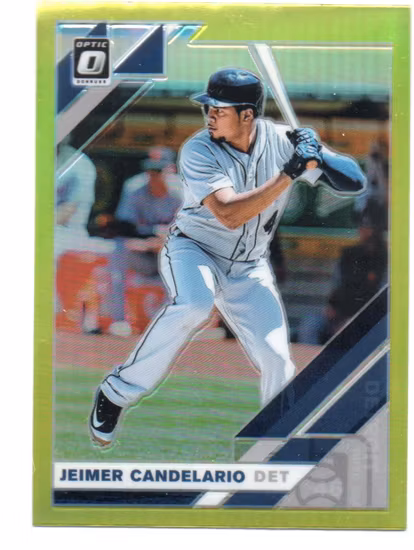 2019 Donruss Optic Lime Green #196 Jeimer Candelario (20-X12-MLBTIGERS)