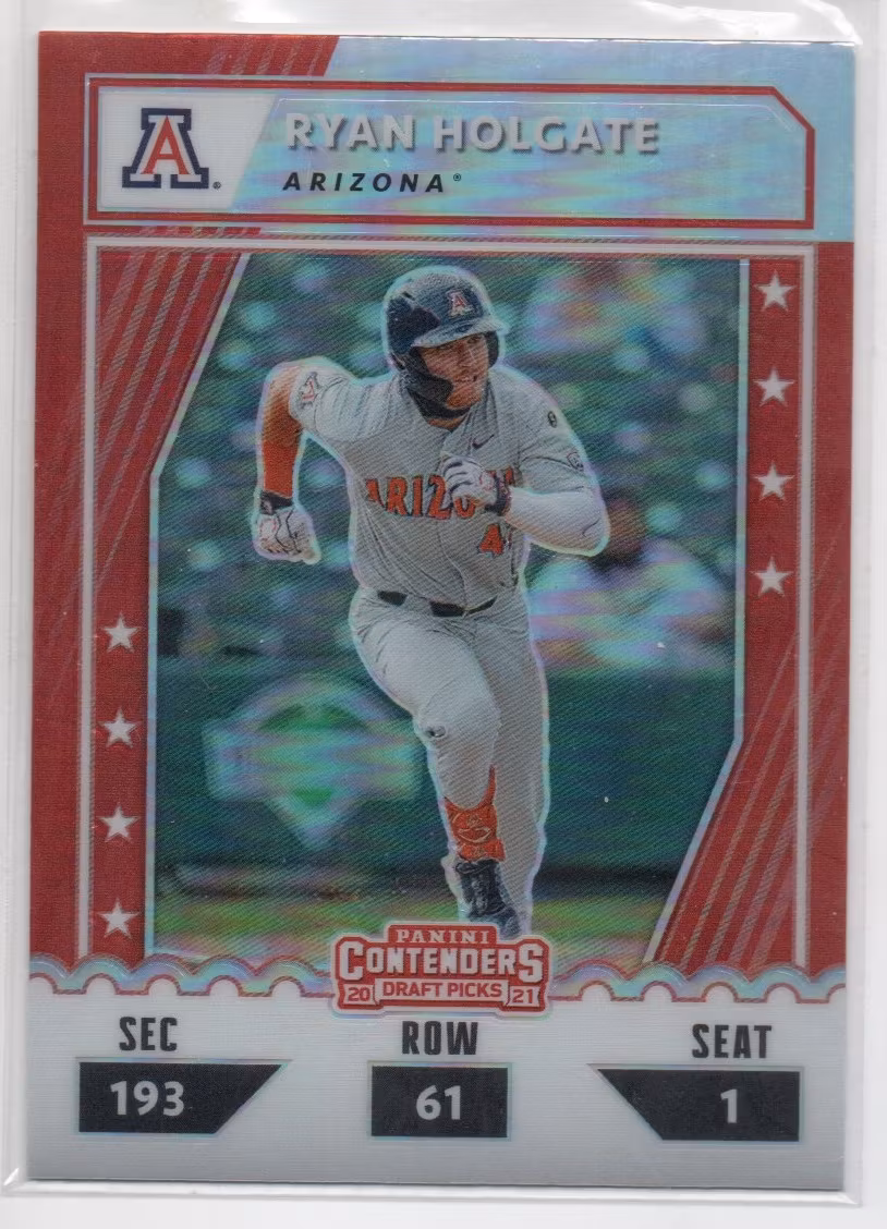 2021 Elite Extra Edition Optic College Tickets Holo #30 Ryan Holgate (12-X13-MLBOTHERS)