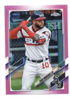 2021 Topps Chrome Pink Refractors #186 Yoan Moncada (15-X12-MLBWHITESOX)