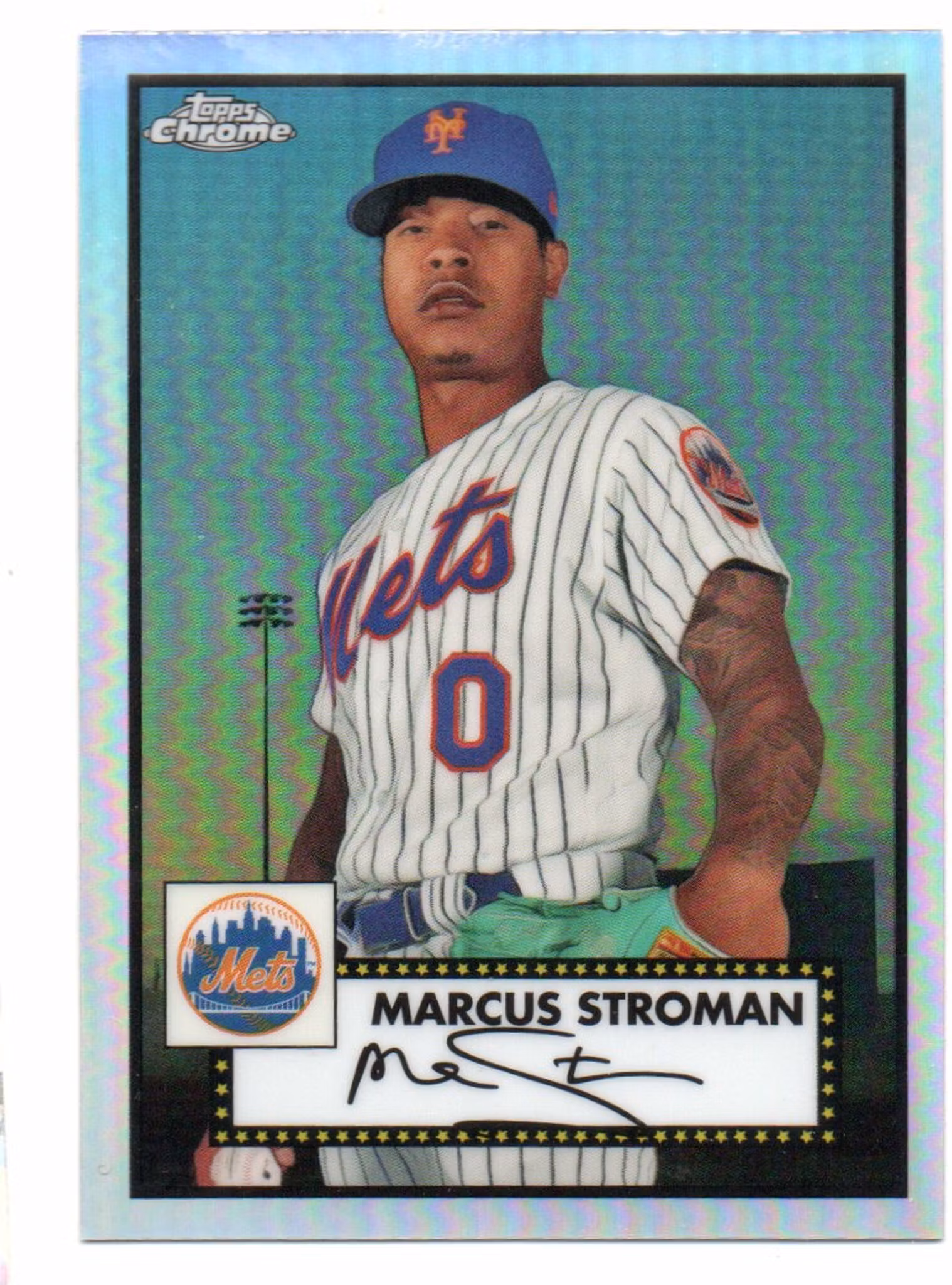2021 Topps Chrome Platinum Anniversary Refractors #160 Marcus Stroman (15-X14-MLBMETS)