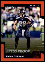 2017 Donruss Press Proofs Red #92 Jimmy Graham (15-X15-NFLSEAHAWKS)