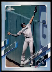 2021 Topps Chrome Refractors #42 Lewis Brinson (12-Y1-MLBMARLINS) (2)
