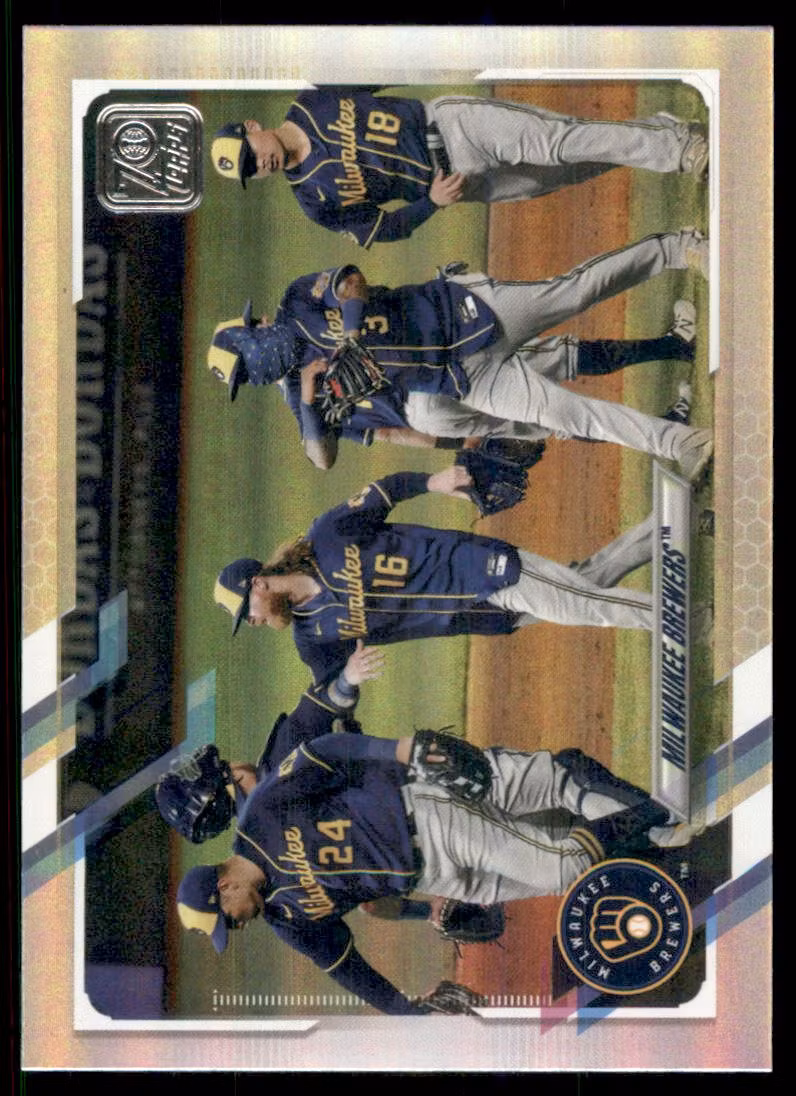 2021 Topps Rainbow Foil #59 Milwaukee Brewers TC (15-Y1-MLBBREWERS)