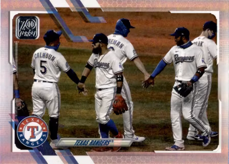 2021 Topps Rainbow Foil #283 Texas Rangers TC (15-Y1-MLBRANGERS)