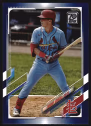 2021 Topps Walmart Royal Blue #314 Tommy Edman (15-Y1-MLBCARDINALS)