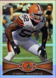 2012 Topps Chrome Refractors #215 D'Qwell Jackson (12-Y8-NFLBROWNS)