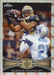 2012 Topps Chrome Xfractors #19 Marques Colston (15-Y8-NFLSAINTS)