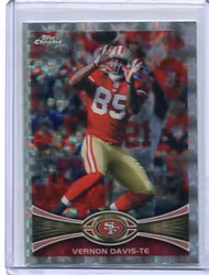 2012 Topps Chrome Xfractors #24 Vernon Davis (15-Y8-NFL49ERS)