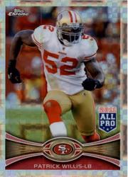 2012 Topps Chrome Xfractors #80 Patrick Willis (15-Y8-NFL49ERS)