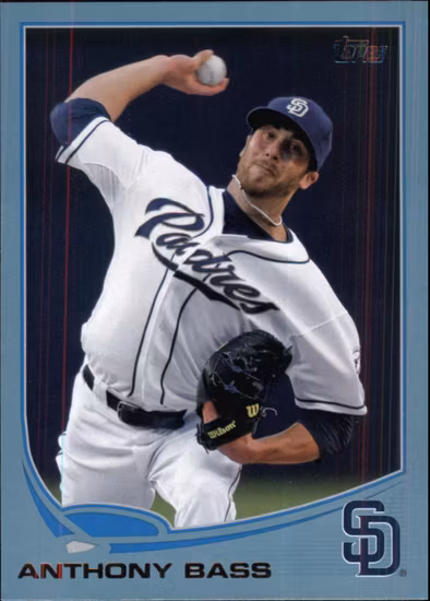 2013 Topps Wal-Mart Blue Border #145 Anthony Bass (12-Y8-MLBPADRES)