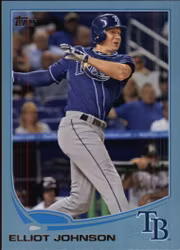 2013 Topps Wal-Mart Blue Border #177 Elliot Johnson (12-Y8-MLBRAYS)