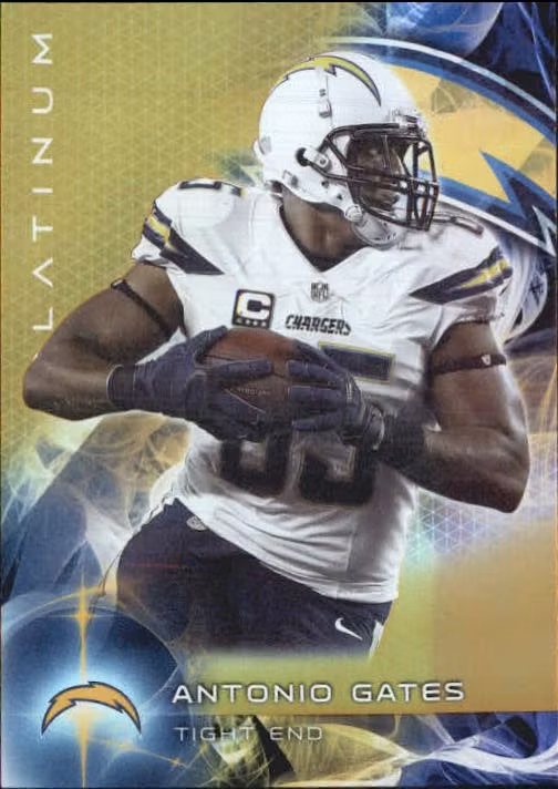 2015 Topps Platinum Gold #46 Antonio Gates (25-Y8-NFLCHARGERS)