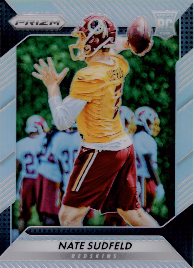 2016 Panini Prizm #257 Nate Sudfeld RC (15-Y8-NFLREDSKINS)