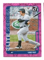 2021 Donruss Elite Series Pink Fireworks #7 Luke Voit (15-Y6-MLBYANKEES)