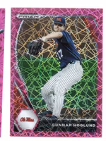 2021 Panini Prizm Draft Picks Prizms Pink Velocity #19 Gunnar Hoglund (15-Y6-MLBOTHERS)