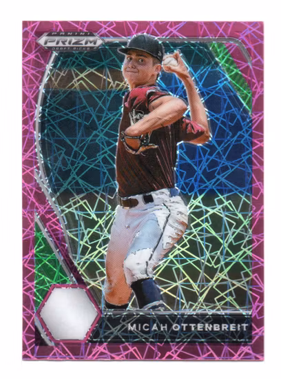 2021 Panini Prizm Draft Picks Prizms Pink Velocity #114 Micah Ottenbreit (12-Y6-MLBOTHERS)