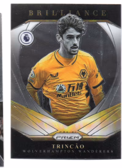 2021-22 Panini Prizm English Premier League Brilliance #21 Trincao (15-Y7-SOCCERWOLVERHAMPTON)