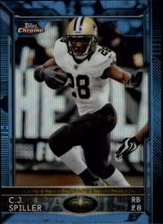2015 Topps Chrome Blue Wave Refractors #78 C.J. Spiller (20-Y9-NFLSAINTS)