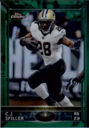 2015 Topps Chrome Green Refractors #78 C.J. Spiller (20-Y9-NFLSAINTS)