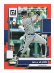 2022 Donruss Holo Red #139 Willy Adames (15-Y6-MLBBREWERS)