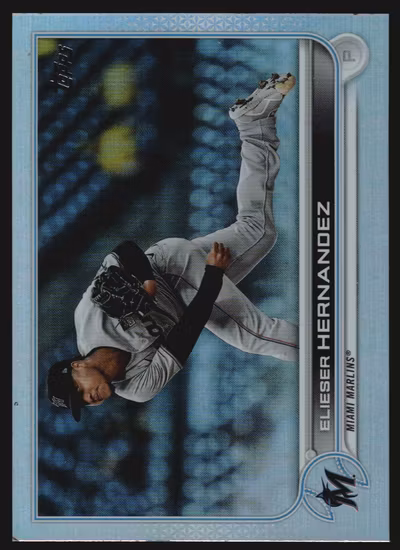 2022 Topps Rainbow Foil #9 Elieser Hernandez (12-Y1-MLBMARLINS)