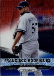 2015 Panini Prizm Prizms Red White and Blue Mojo #67 Francisco Rodriguez (15-Y10-MLBBREWERS)