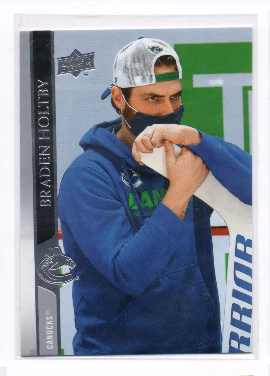 2020-21 Upper Deck Street Clothes Variation #635 Braden Holtby (100-AA4-NHLCANUCKS)