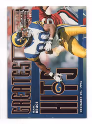 1998 Leaf Rookies and Stars Greatest Hits #20 Isaac Bruce (20-AA6-NFLRAMS)