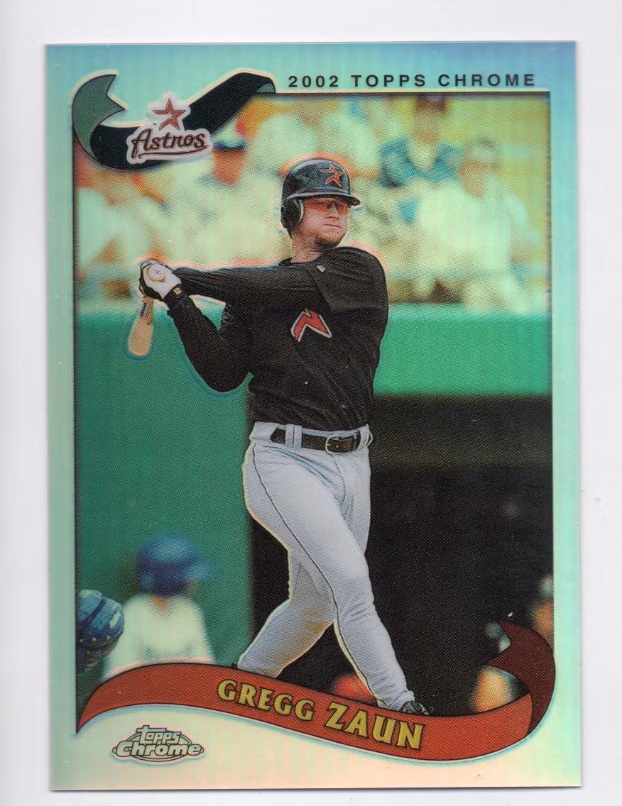 2002 Topps Chrome Traded Refractors #T37 Gregg Zaun (25-AA6-MLBASTROS)