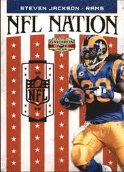 2011 Panini Gridiron Gear NFL Nation Gold #15 Steven Jackson (30-AA7-NFLRAMS)