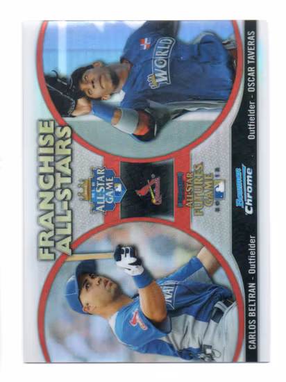 2012 Bowman Chrome Franchise All-Stars #BT Carlos Beltran Oscar Taveras (15-AA6-MLBCARDINALS)