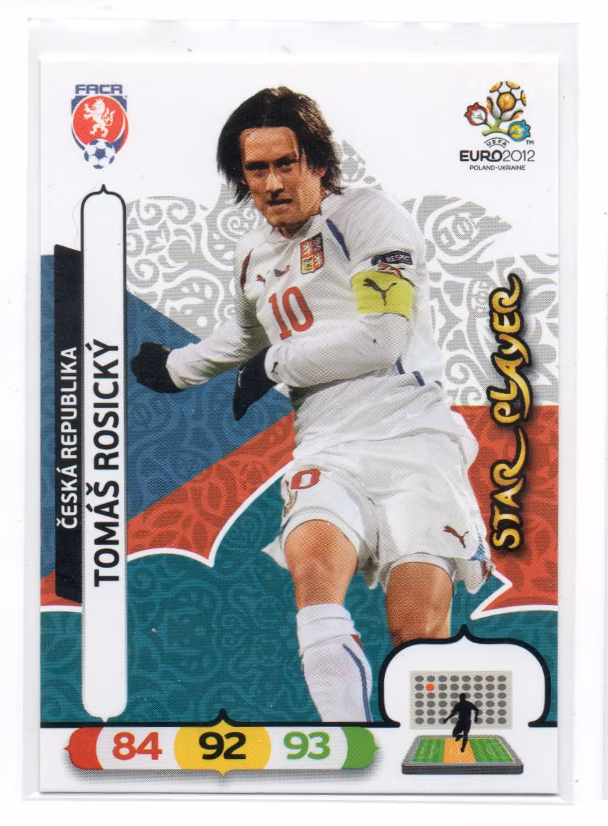 2012 Panini Adrenalyn XL UEFA Euro 2012 #NA Tomas Rosicky (10-AA5-SOCCERCZECHIA)