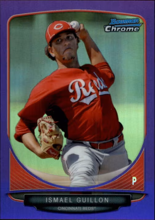 2013 Bowman Chrome Prospects Purple Refractors #BCP143 Ismael Guillon (15-AA6-MLBREDS)