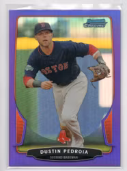 2013 Bowman Chrome Purple Refractors #162 Dustin Pedroia (20-AA6-MLBREDSOX)