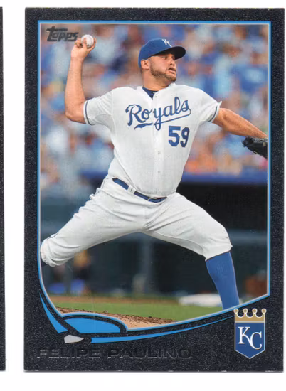 2013 Topps Black #159 Felipe Paulino (50-AA7-MLBROYALS)