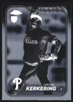 2024 Topps Chrome Negative Refractors #180 Orion Kerkering (40-AA4-MLBPHILLIES)