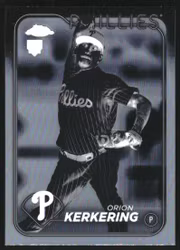 2024 Topps Chrome Negative Refractors #180 Orion Kerkering (40-AA4-MLBPHILLIES)