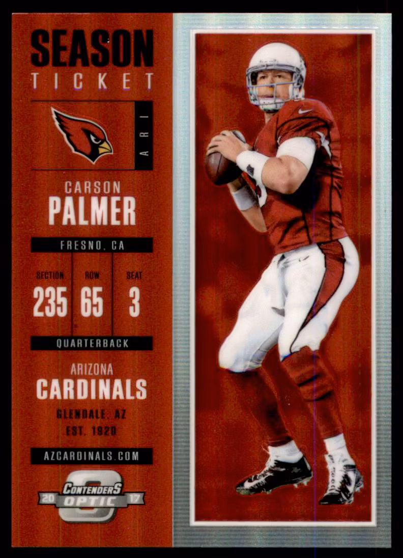 2017 Panini Contenders Optic Red #44 Carson Palmer (20-AA7-NFLCARDINALS)