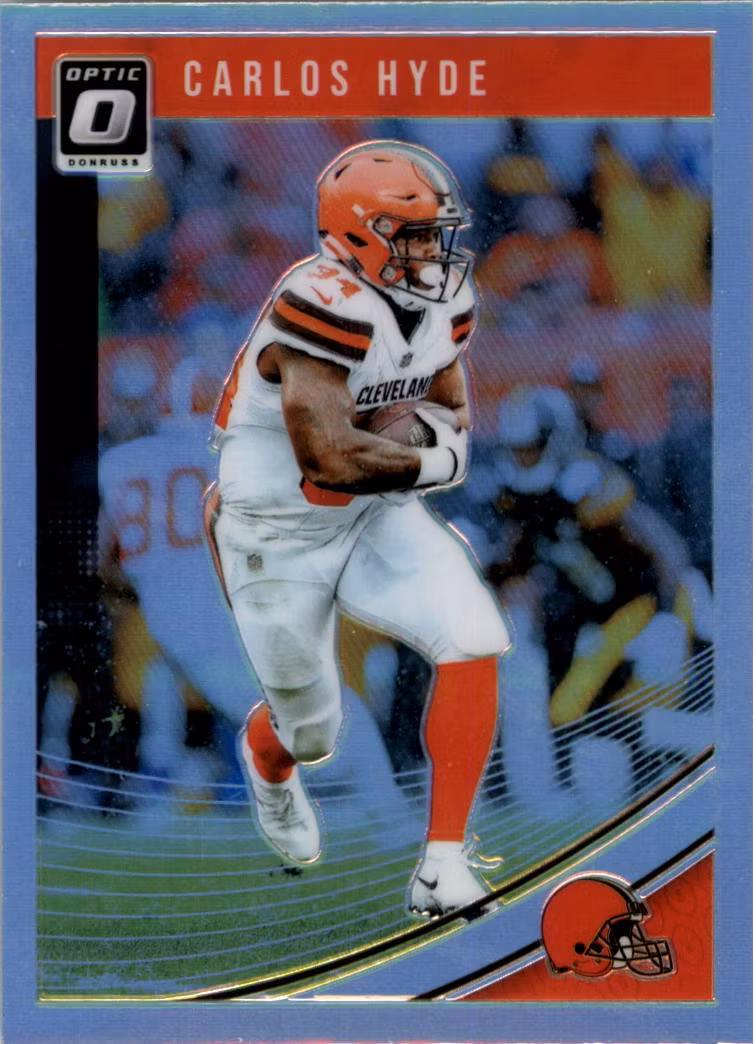 2018 Donruss Optic Holo #25 Carlos Hyde (12-AA7-NFLBROWNS)