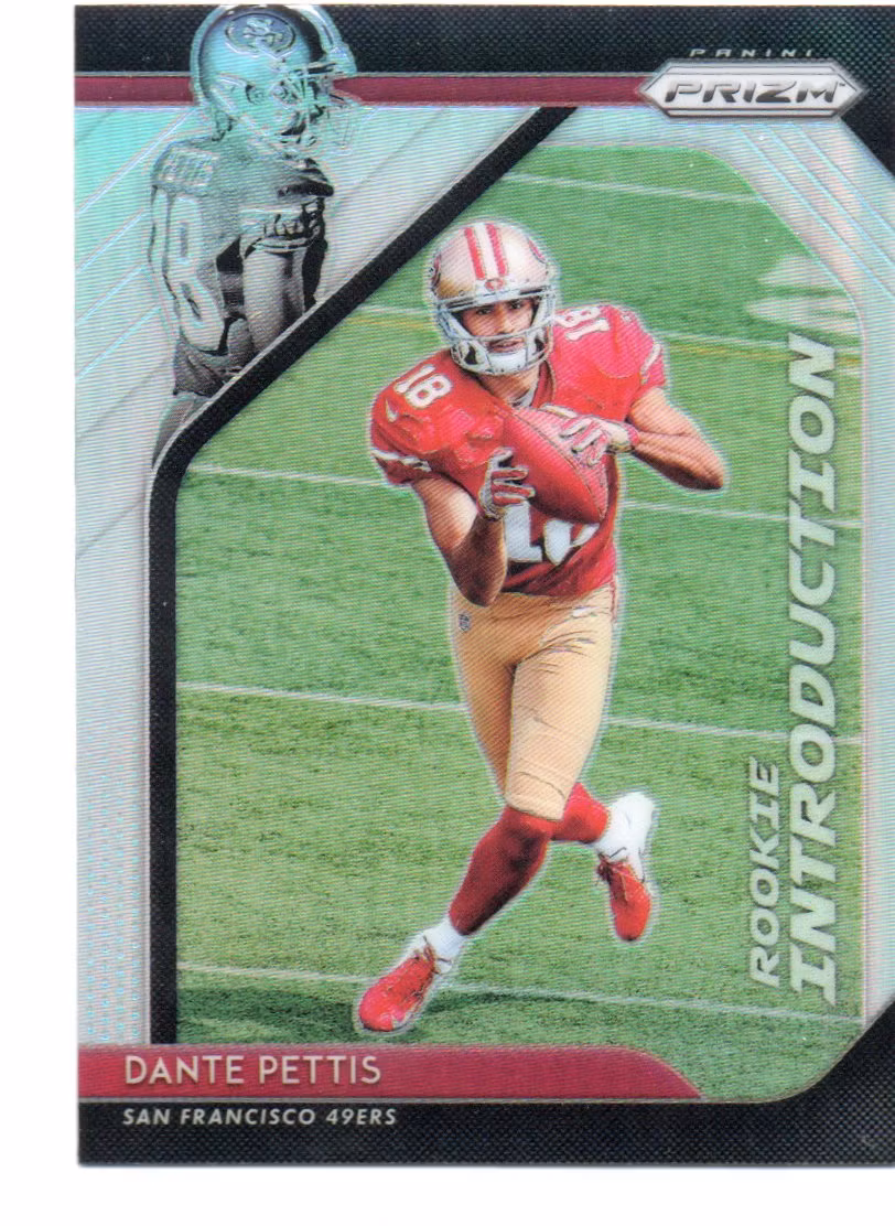 2018 Panini Prizm Rookie Introduction Prizms #18 Dante Pettis (15-AA6-NFL49ERS)