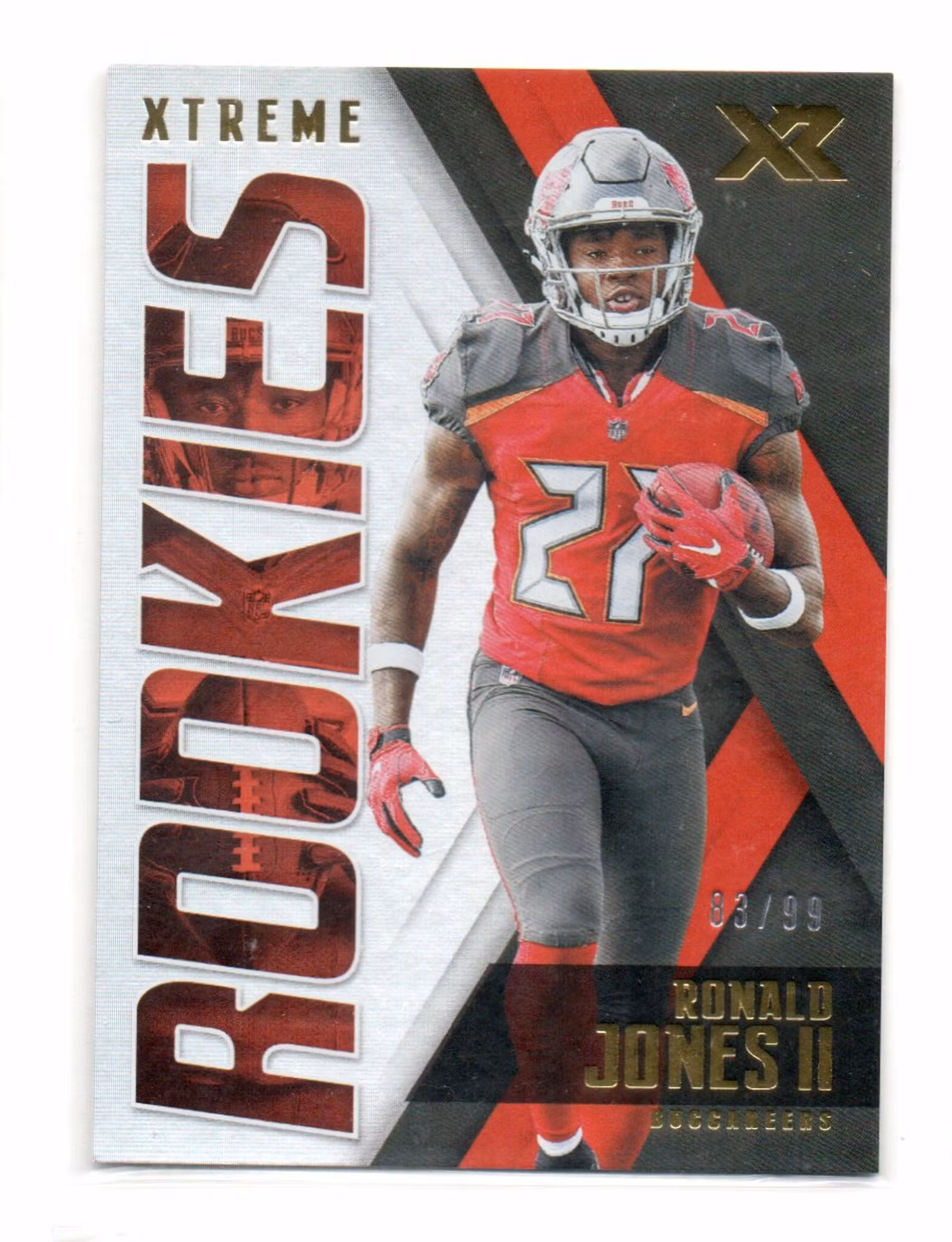 2018 Panini XR Xtreme Rookies #14 Ronald Jones II (30-AA6-NFLBUCCANEERS)