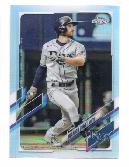 2021 Topps Chrome Refractors #218 Brandon Lowe (15-AA6-MLBRAYS)